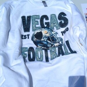 2xl Vegas football crew neck sweatshirt